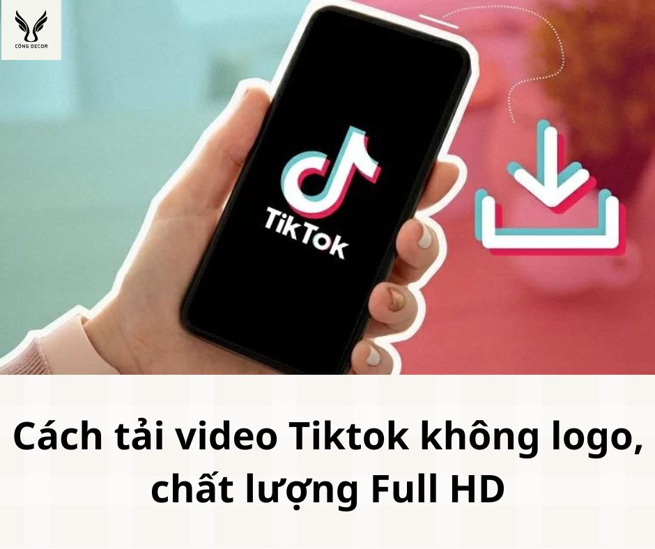 Cách tải video tiktok không logo lưu video chất lượng full hd về điện thoại